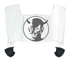 Central Connecticut Blue Devils Mini Football Helmet Visor Shield w/ Clips - PICK VISOR & LOGO COLOR