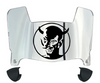 Central Connecticut Blue Devils Mini Football Helmet Visor Shield w/ Clips - PICK VISOR & LOGO COLOR
