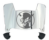 Central Connecticut Blue Devils Mini Football Helmet Visor Shield w/ Clips - PICK VISOR & LOGO COLOR