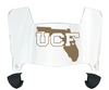 Central Florida Knights Mini Football Helmet Visor Shield w/ Clips - PICK VISOR & LOGO COLOR