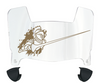 Central Florida Knights Mini Football Helmet Visor Shield w/ Clips - PICK VISOR & LOGO COLOR