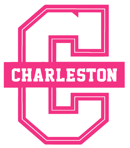 Charleston Cougars HOT PINK Team Logo Premium DieCut Vinyl Decal PICK SIZE