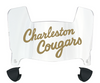 Charleston Cougars Mini Football Helmet Visor Shield w/ Clips - PICK VISOR & LOGO COLOR