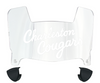 Charleston Cougars Mini Football Helmet Visor Shield w/ Clips - PICK VISOR & LOGO COLOR