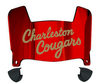 Charleston Cougars Mini Football Helmet Visor Shield w/ Clips - PICK VISOR & LOGO COLOR