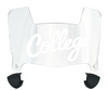 Charleston Cougars Mini Football Helmet Visor Shield w/ Clips - PICK VISOR & LOGO COLOR