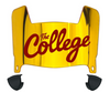 Charleston Cougars Mini Football Helmet Visor Shield w/ Clips - PICK VISOR & LOGO COLOR