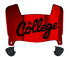 Charleston Cougars Mini Football Helmet Visor Shield w/ Clips - PICK VISOR & LOGO COLOR