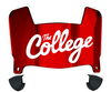 Charleston Cougars Mini Football Helmet Visor Shield w/ Clips - PICK VISOR & LOGO COLOR