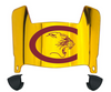 Charleston Cougars Mini Football Helmet Visor Shield w/ Clips - PICK VISOR & LOGO COLOR