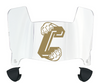 Charleston Cougars Mini Football Helmet Visor Shield w/ Clips - PICK VISOR & LOGO COLOR