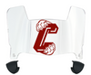 Charleston Cougars Mini Football Helmet Visor Shield w/ Clips - PICK VISOR & LOGO COLOR