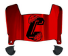 Charleston Cougars Mini Football Helmet Visor Shield w/ Clips - PICK VISOR & LOGO COLOR