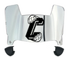 Charleston Cougars Mini Football Helmet Visor Shield w/ Clips - PICK VISOR & LOGO COLOR