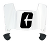 Charlotte 49ers Mini Football Helmet Visor Shield w/ Clips - PICK VISOR & LOGO COLOR