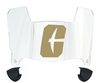 Charlotte 49ers Mini Football Helmet Visor Shield w/ Clips - PICK VISOR & LOGO COLOR