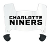 Charlotte 49ers Mini Football Helmet Visor Shield w/ Clips - PICK VISOR & LOGO COLOR