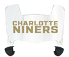 Charlotte 49ers Mini Football Helmet Visor Shield w/ Clips - PICK VISOR & LOGO COLOR