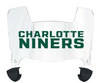 Charlotte 49ers Mini Football Helmet Visor Shield w/ Clips - PICK VISOR & LOGO COLOR