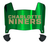 Charlotte 49ers Mini Football Helmet Visor Shield w/ Clips - PICK VISOR & LOGO COLOR