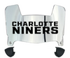 Charlotte 49ers Mini Football Helmet Visor Shield w/ Clips - PICK VISOR & LOGO COLOR