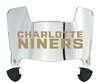 Charlotte 49ers Mini Football Helmet Visor Shield w/ Clips - PICK VISOR & LOGO COLOR
