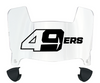 Charlotte 49ers Mini Football Helmet Visor Shield w/ Clips - PICK VISOR & LOGO COLOR