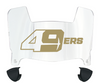 Charlotte 49ers Mini Football Helmet Visor Shield w/ Clips - PICK VISOR & LOGO COLOR
