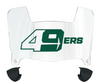 Charlotte 49ers Mini Football Helmet Visor Shield w/ Clips - PICK VISOR & LOGO COLOR