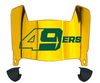 Charlotte 49ers Mini Football Helmet Visor Shield w/ Clips - PICK VISOR & LOGO COLOR