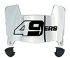 Charlotte 49ers Mini Football Helmet Visor Shield w/ Clips - PICK VISOR & LOGO COLOR