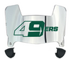 Charlotte 49ers Mini Football Helmet Visor Shield w/ Clips - PICK VISOR & LOGO COLOR