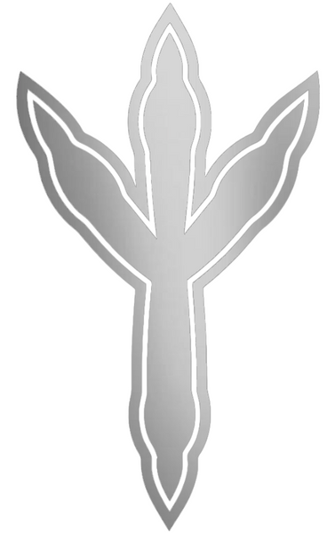 Chattanooga Mocs SILVER CHROME MIRROR Alternate Logo Premium DieCut Vinyl Decal PICK SIZE