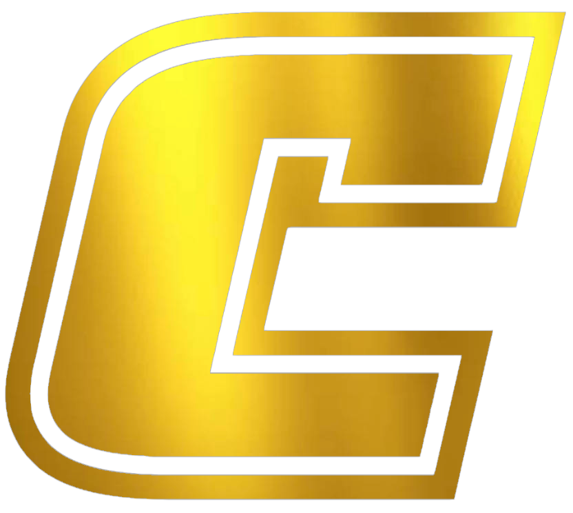 Chattanooga Mocs GOLD CHROME MIRROR Team Logo Premium DieCut Vinyl Decal PICK SIZE