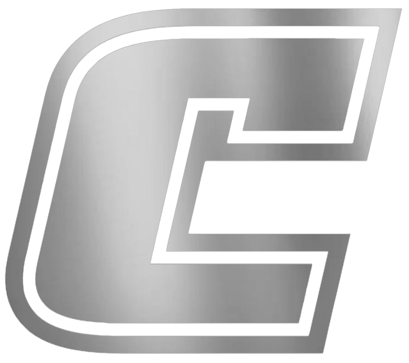 Chattanooga Mocs SILVER CHROME MIRROR Team Logo Premium DieCut Vinyl Decal PICK SIZE