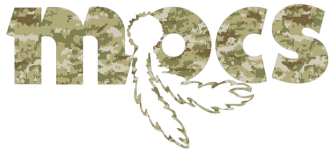 Chattanooga Mocs Retro Throwback Logo Salute to Service Camouflage Camo Vinyl Decal PICK SIZE