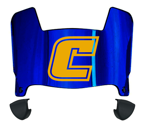 Chattanooga Mocs Mini Football Helmet Visor Shield w/ Clips - PICK VISOR & LOGO COLOR