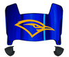 Chattanooga Mocs Mini Football Helmet Visor Shield w/ Clips - PICK VISOR & LOGO COLOR