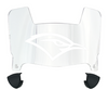 Chattanooga Mocs Mini Football Helmet Visor Shield w/ Clips - PICK VISOR & LOGO COLOR