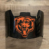 Chicago Bears Full Size Football Helmet Visor Shield Black Dark Tint w/ Clips - PICK LOGO COLOR