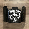 Chicago Bears Full Size Football Helmet Visor Shield Black Dark Tint w/ Clips - PICK LOGO COLOR