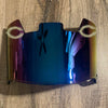 Chicago Bears Full Size Football Helmet Visor Shield Blue Chrome Mirror w/ Clips - PICK LOGO COLOR