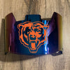 Chicago Bears Full Size Football Helmet Visor Shield Blue Chrome Mirror w/ Clips - PICK LOGO COLOR