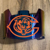 Chicago Bears Full Size Football Helmet Visor Shield Blue Chrome Mirror w/ Clips - PICK LOGO COLOR
