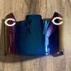 Chicago Bears Full Size Football Helmet Visor Shield Blue Chrome Mirror w/ Clips - PICK LOGO COLOR