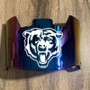 Chicago Bears Full Size Football Helmet Visor Shield Blue Chrome Mirror w/ Clips - PICK LOGO COLOR
