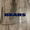 Chicago Bears Full Size Football Helmet Visor Shield Clear w/ Clips - PICK LOGO COLOR