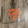 Chicago Bears Full Size Football Helmet Visor Shield Clear w/ Clips - PICK LOGO COLOR