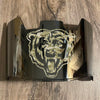Chicago Bears Full Size Football Helmet Visor Shield Silver Chrome Mirror w/ Clips - PICK LOGO COLOR