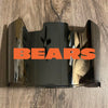 Chicago Bears Full Size Football Helmet Visor Shield Silver Chrome Mirror w/ Clips - PICK LOGO COLOR